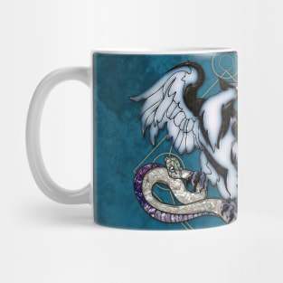 Elegant eagle with snake Mug